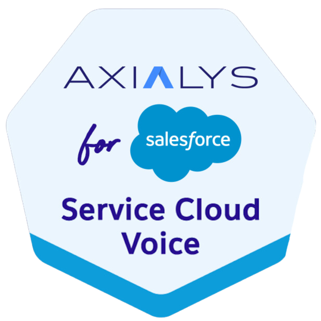 Salesforce service cloud voice Axialys