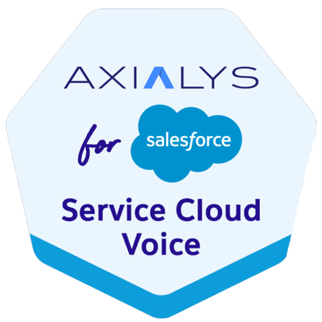 Vignette Salesforce service cloud voice Axialys