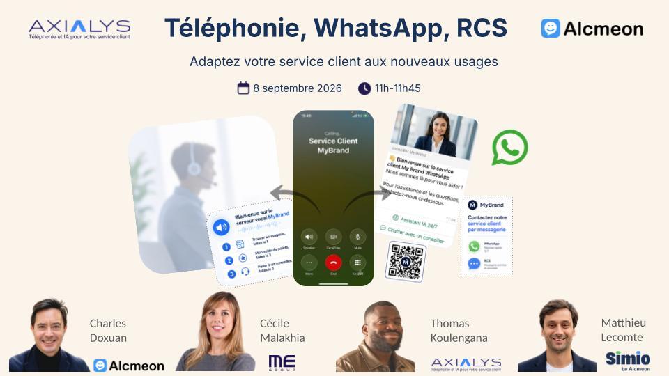 Téléphonie, WhatsApp, RCS : adaptez votre service client aux nouveaux usages