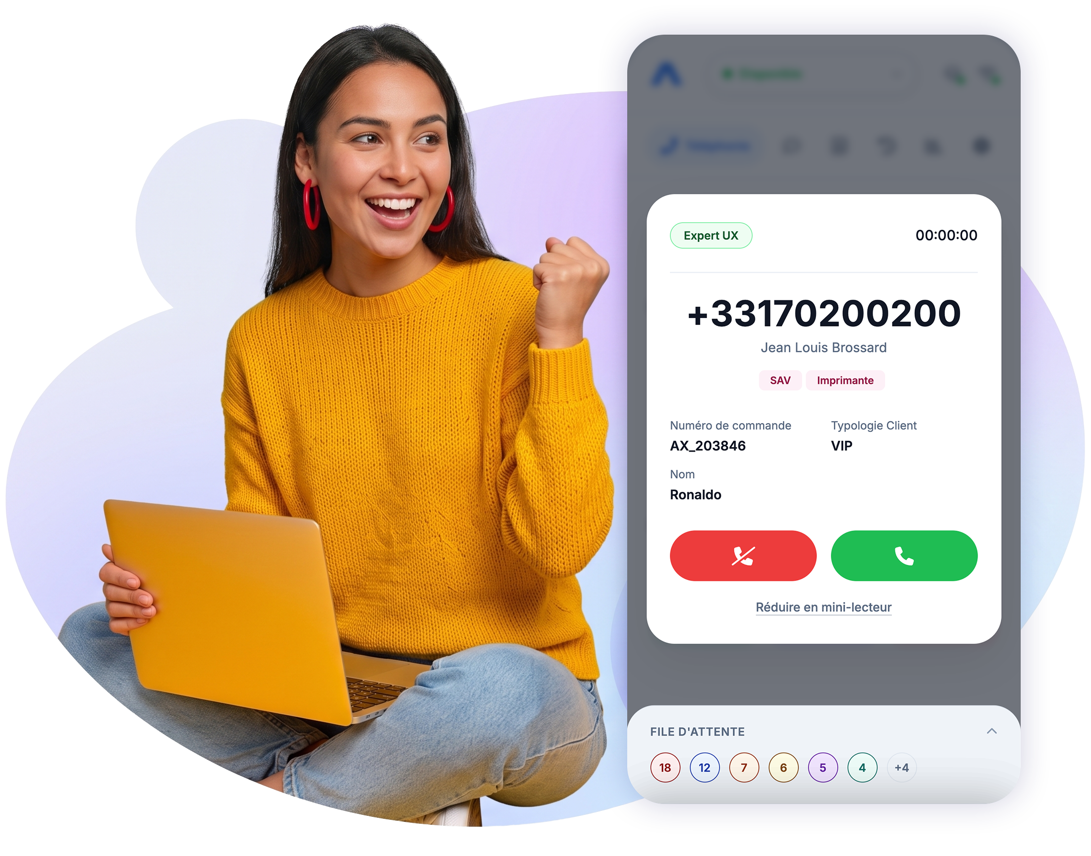 Toutes les fonctionnalités de la téléphonie VoIP d’Axialys sont disponibles à distance.