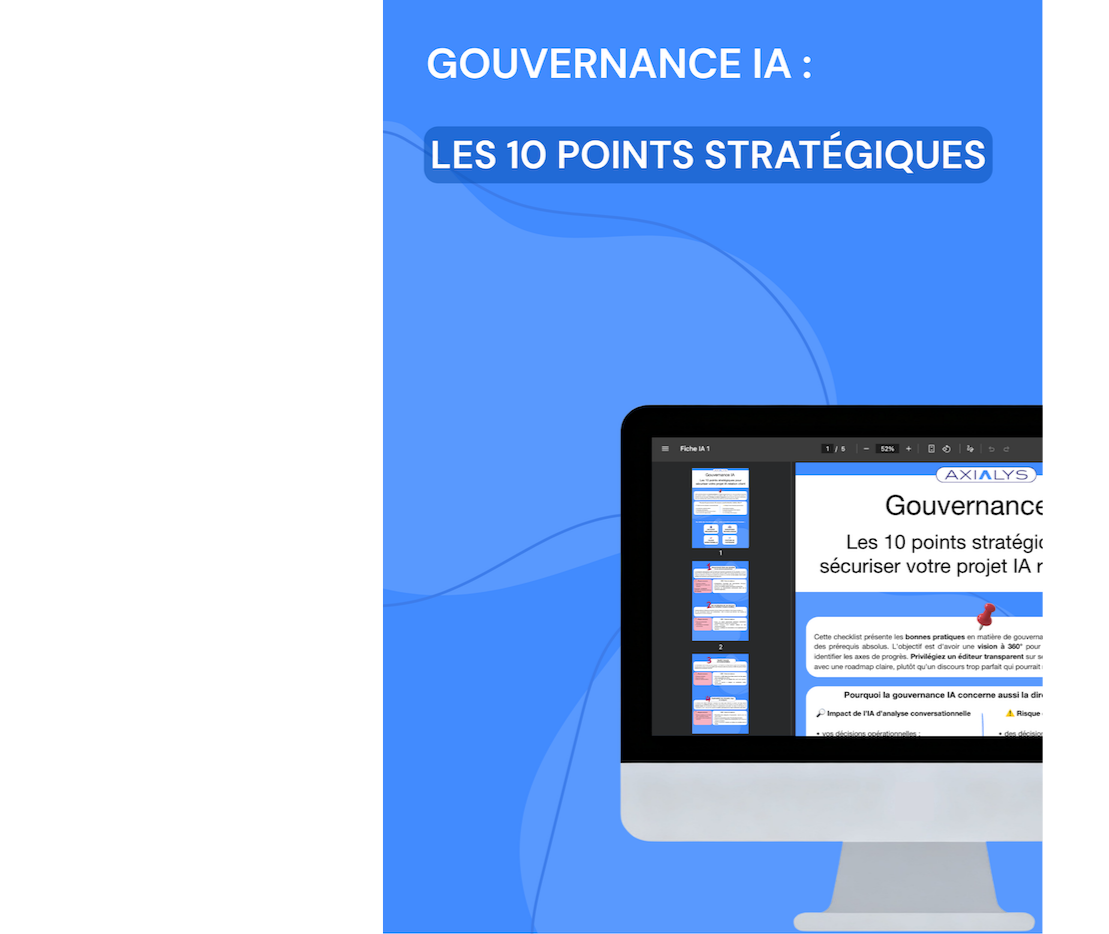 Gouvernance données IA - checklist